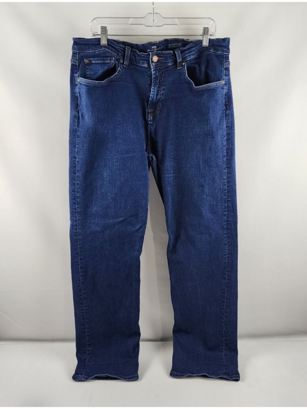 7 For All Mankind Jeans Mens 38x32 Blue Austyn Straight Denim